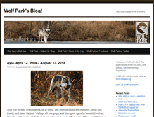 Tablet Screenshot of blog.wolfpark.org